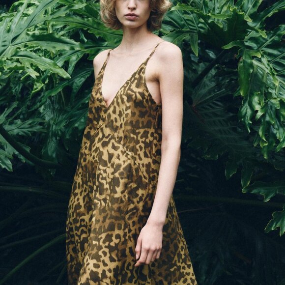 ZARA PRINTED DRESS ZW COLLECTION Size M NEW WITH TAG! - Picture 3 of 8